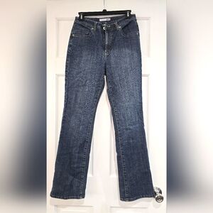 Chico's Platinum Blue Jeans Boot Cut Women's Jeans Size 0 Reg